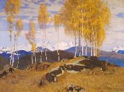 Adrian Scott Stokes Autumn in the Mountains France oil painting artist